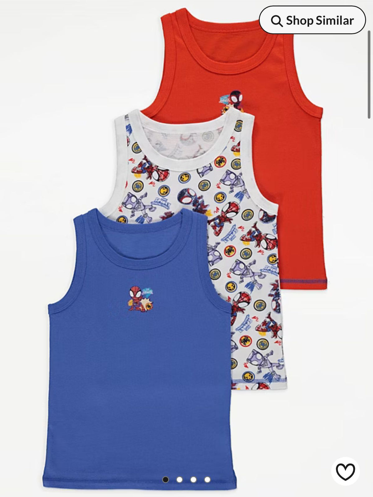 GEORGE MARVEI SPIDER MAN AND FRIENDS VEST PACK OF 3