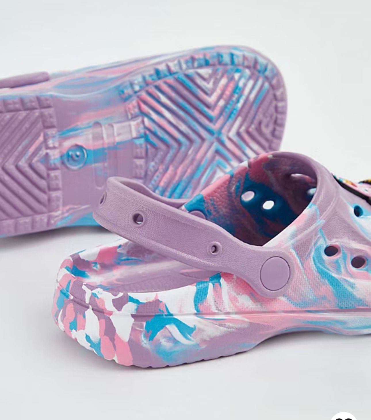 GEORGE PINATA SMASHLINGS LILAC TIE DYE CLOGS