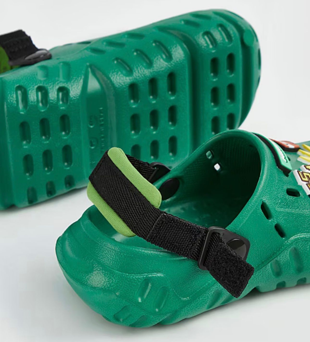 GEORGE GREEN MINECRAFT BADGE CHUNKY CLOGS