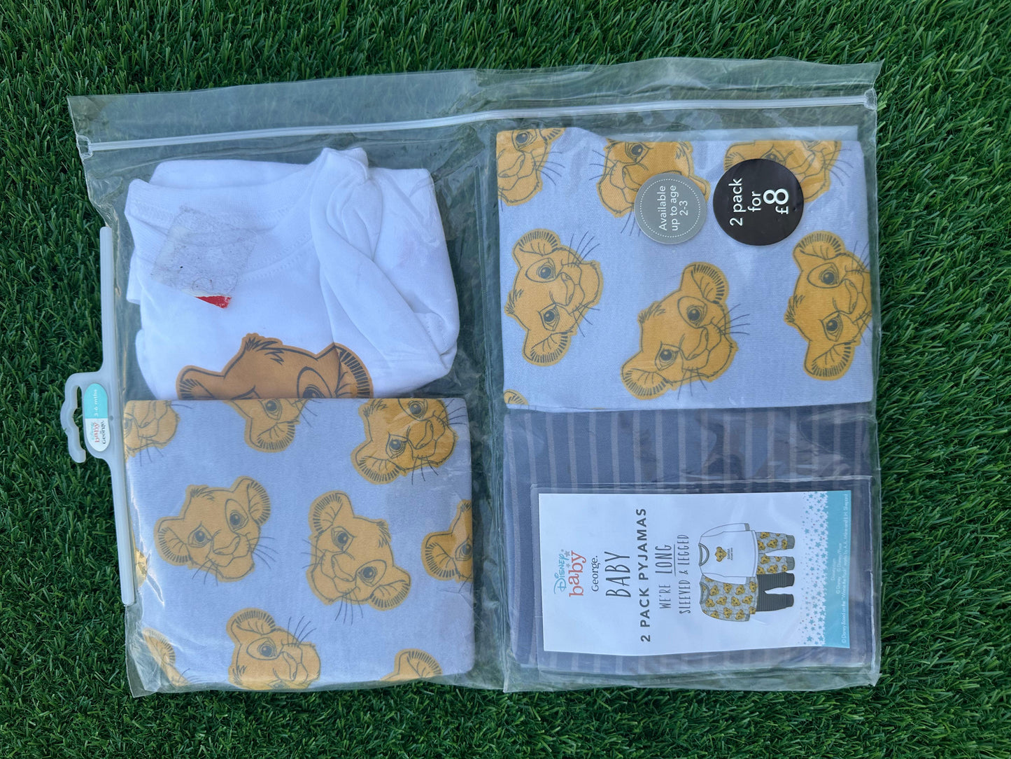 GEORGE DISNEY BABY SIMBA PJ SET PACK OF 2