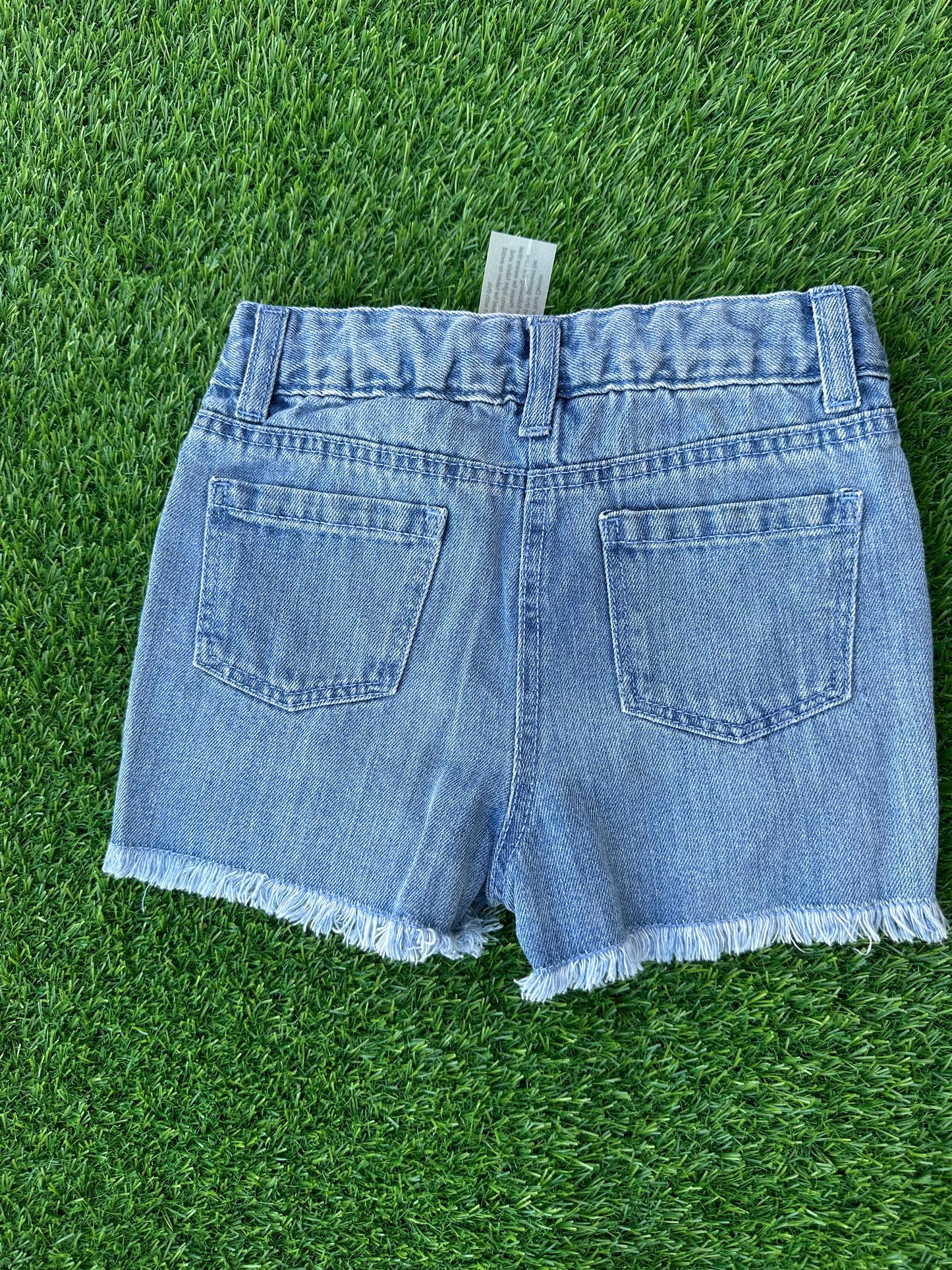 I LOVE GIRLS WEAR DENIM MULTICOLOUR SEQUENCE SHORTS