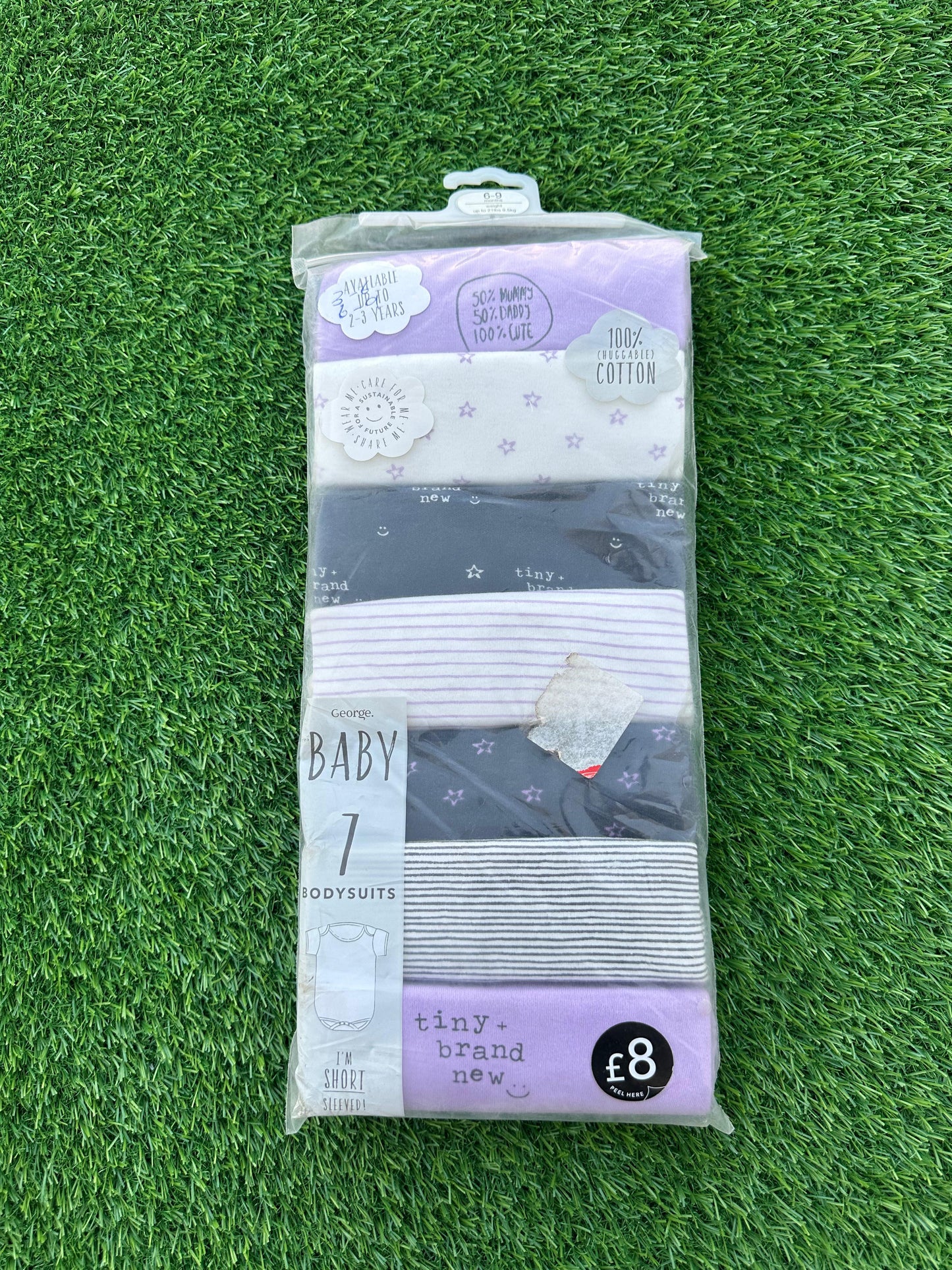 GEORGE BABY BODY SUITS PACK OF 7