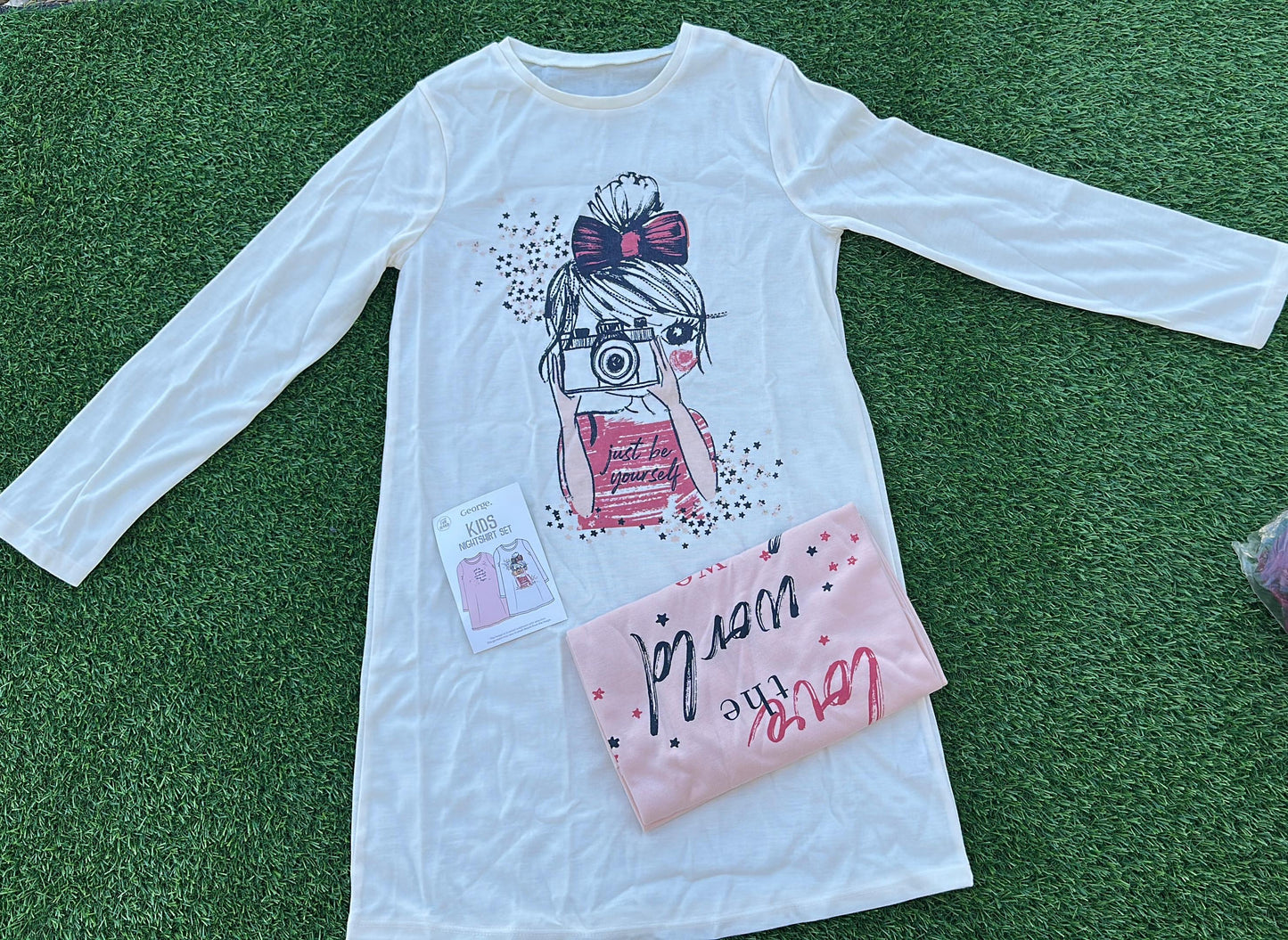 GEORGE KIDS NIGHTSHIRT SET PACK OF 2