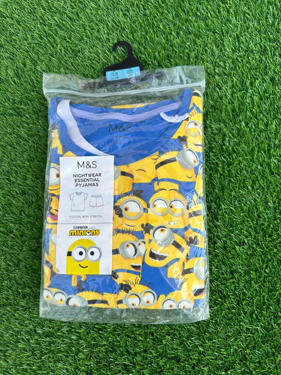 M&S SHORT SLEEVE SHORT NIGHT WEAR ESSENTIAL PJ SET