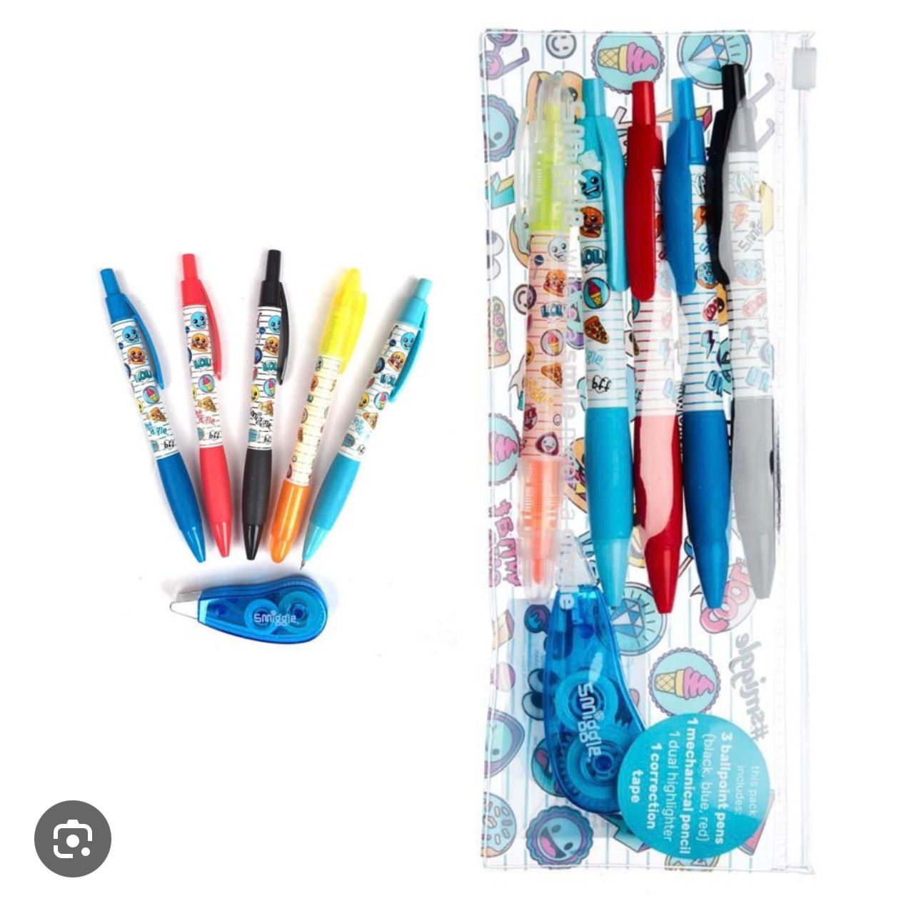 SMIGGLE MULTI PEN SET PACK OF 6
