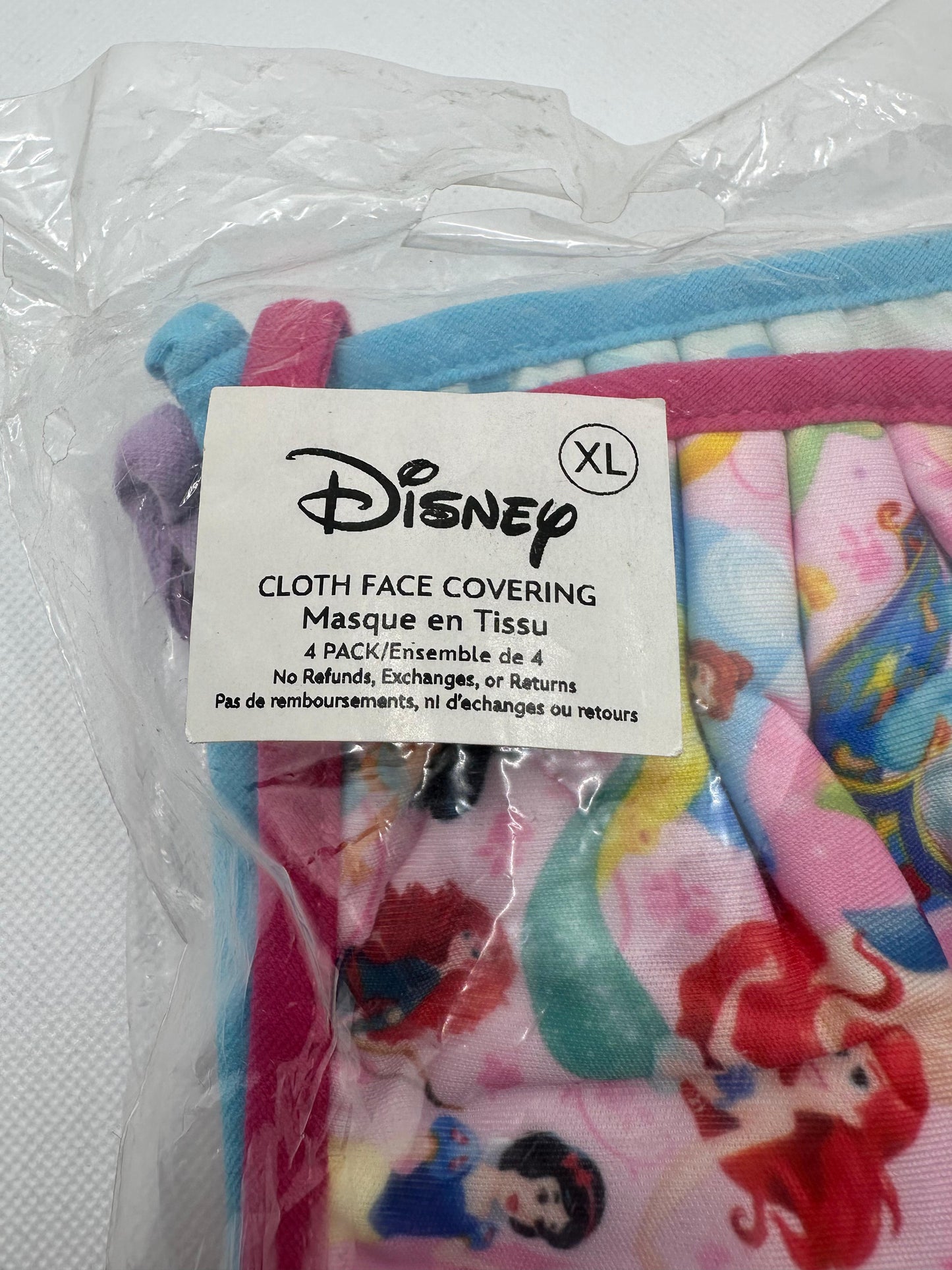 DISNEY CLOTH FACE COVERING MASK PACK OF 4