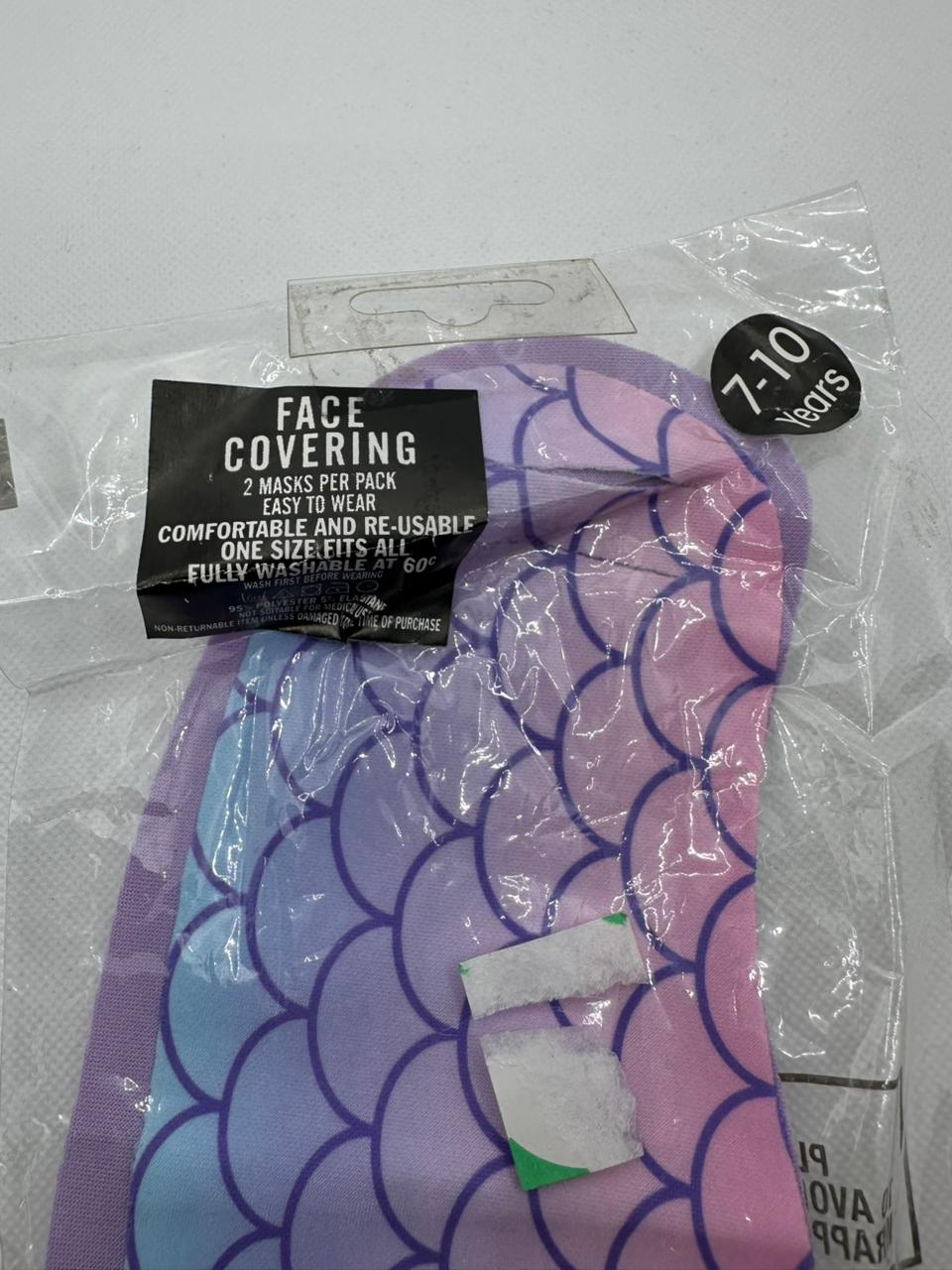 FACE COVERING COMFORTABLE WASHABLE MASK PACK OF 2