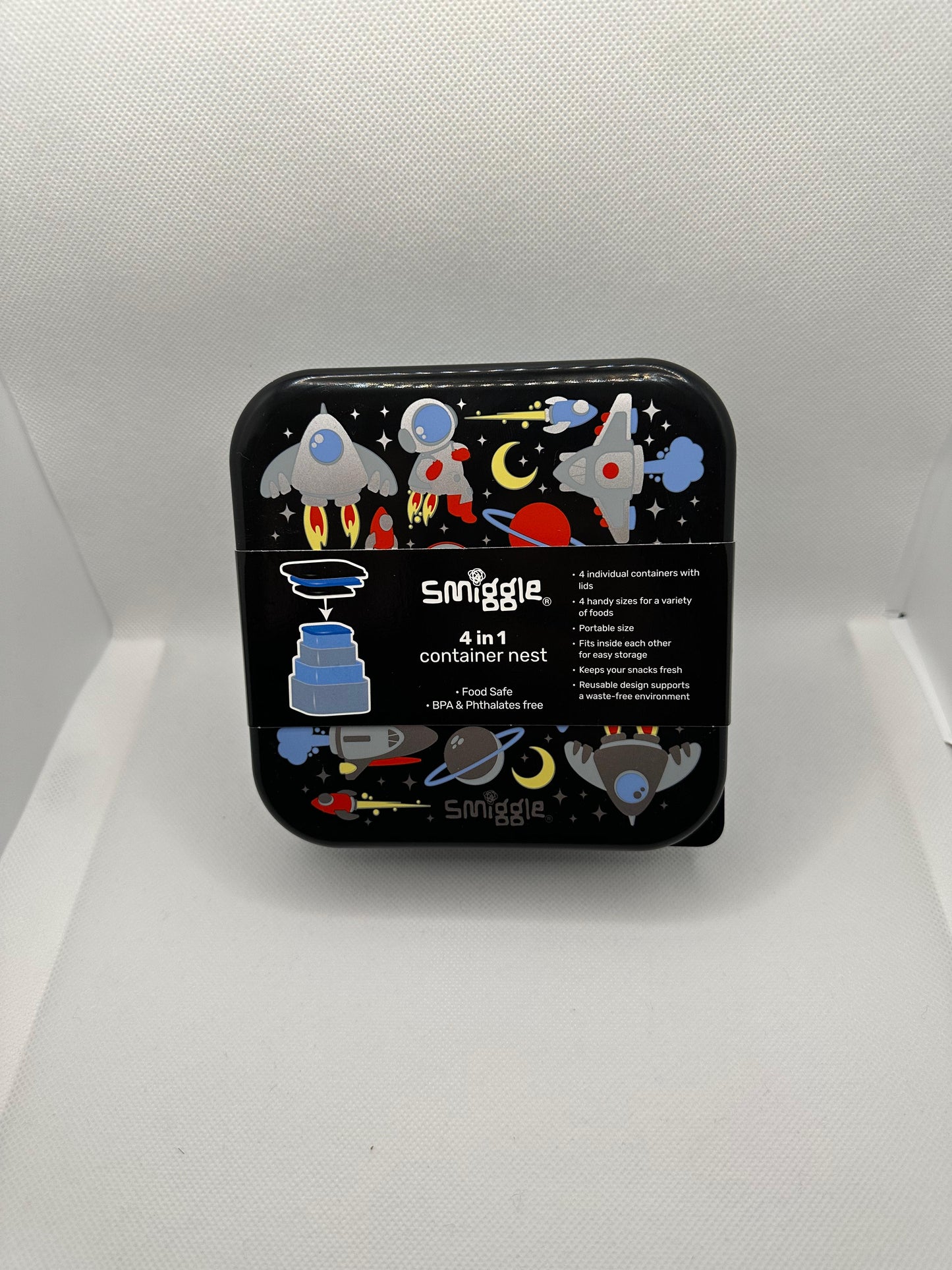 SMIGGLE 4 IN 1 BPA & PHTHALATES FREE FOOD CONTAINER NEST