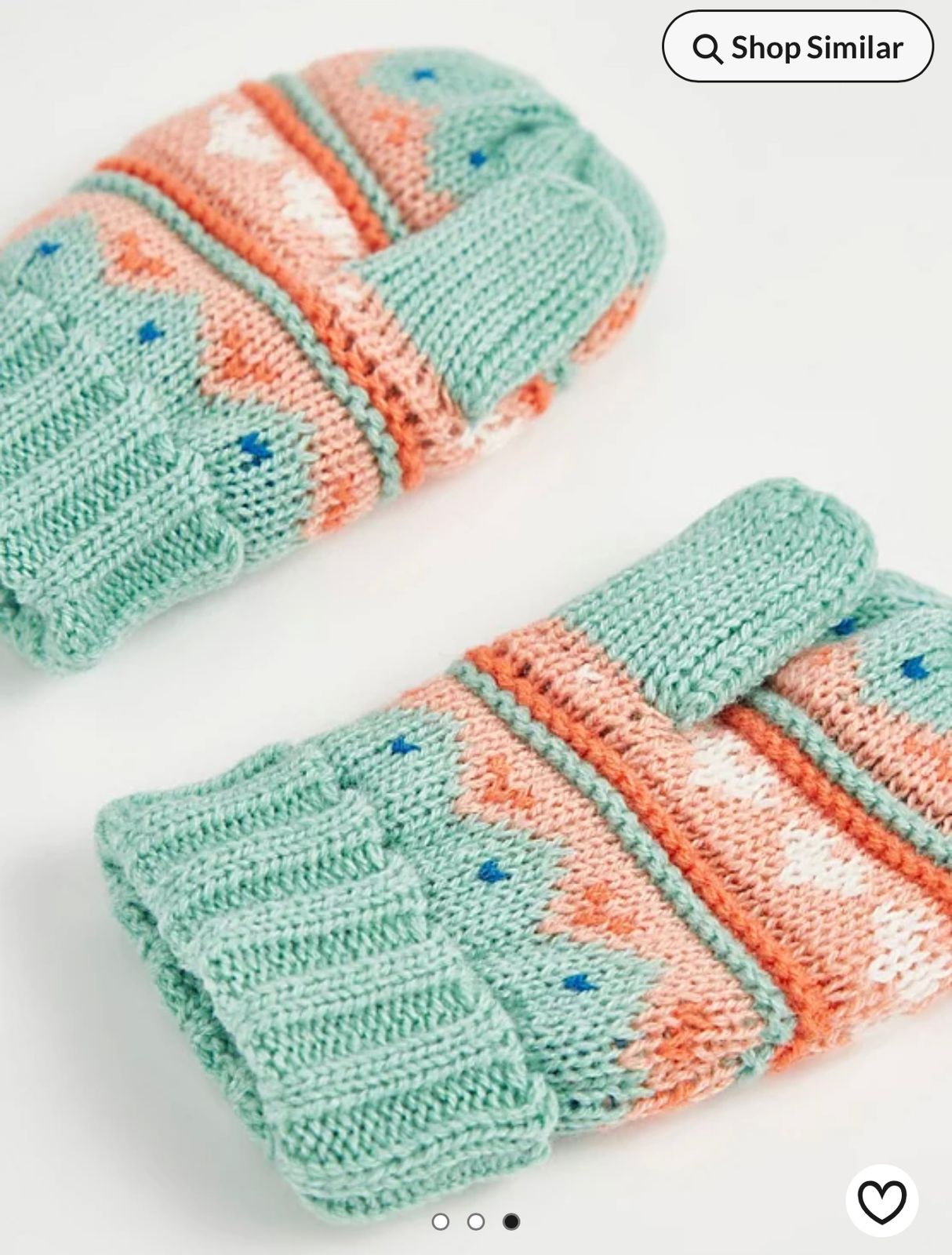 GEORGE FAIRISLE BOBBLE HAT AND MITTENS SET