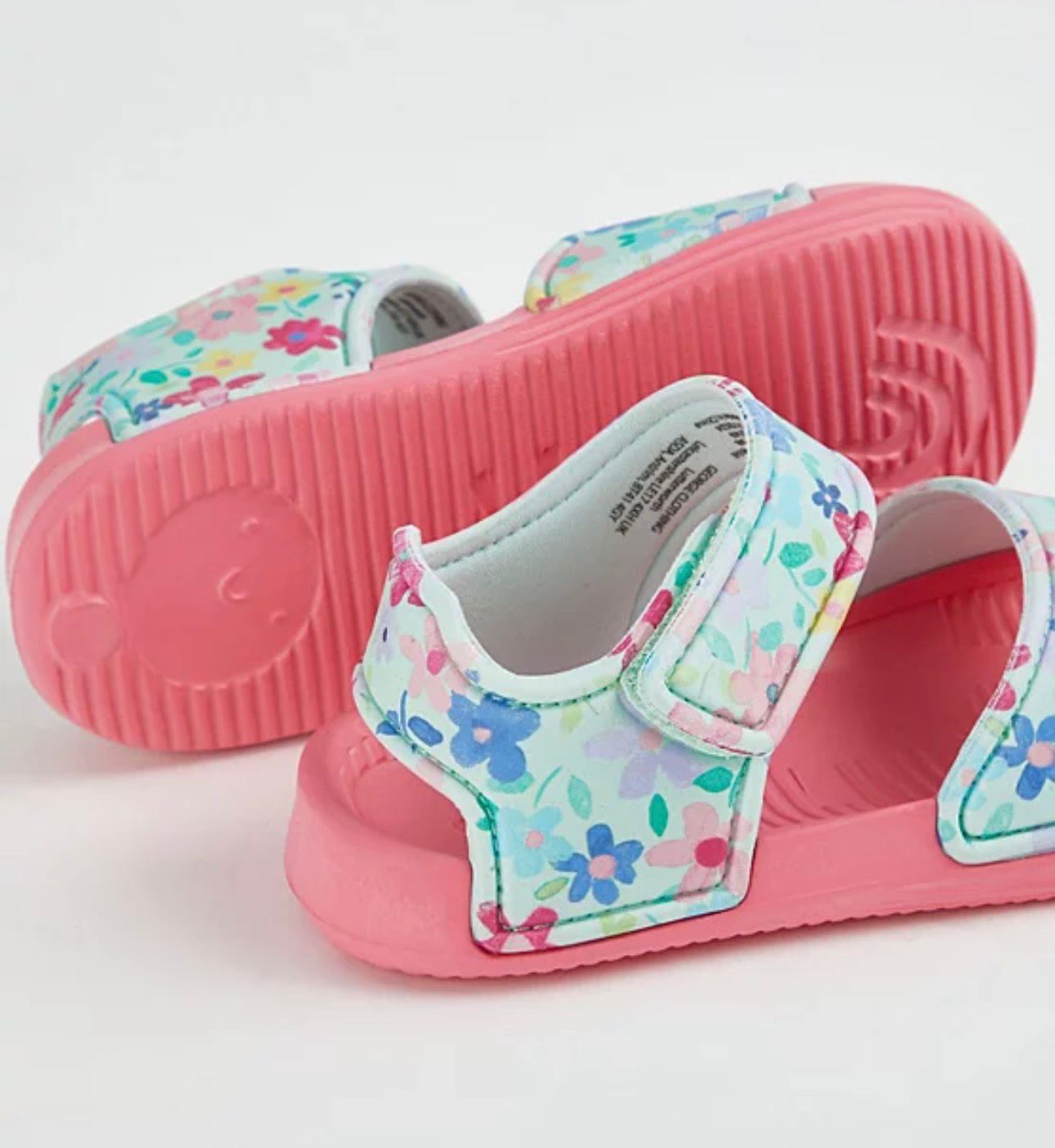 GEORGE PINK FLORAL STRAP SANDALS