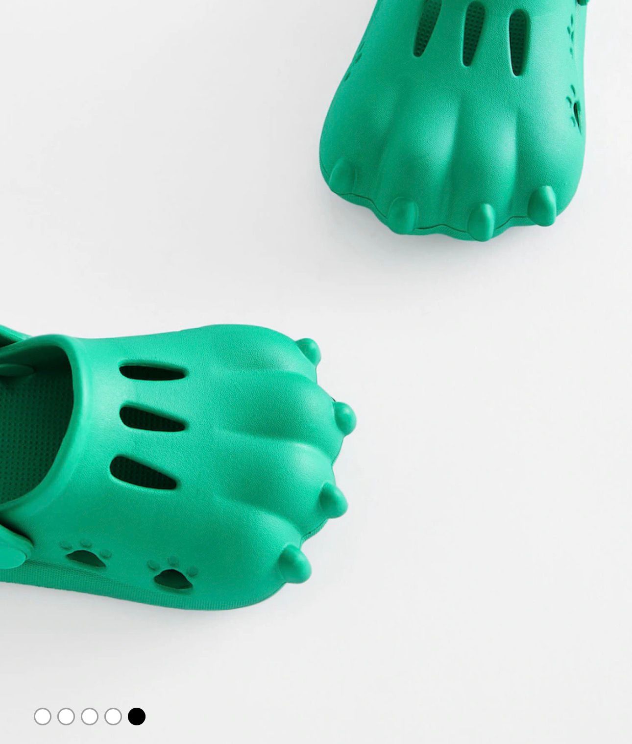 NEXT BRIGHT GREEN 3D CLAW CLOGS