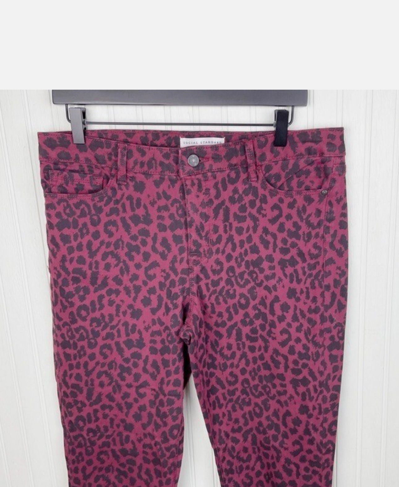 NEXT LE0PARD PRINT STRECH ANKLE SKINNY JEANS