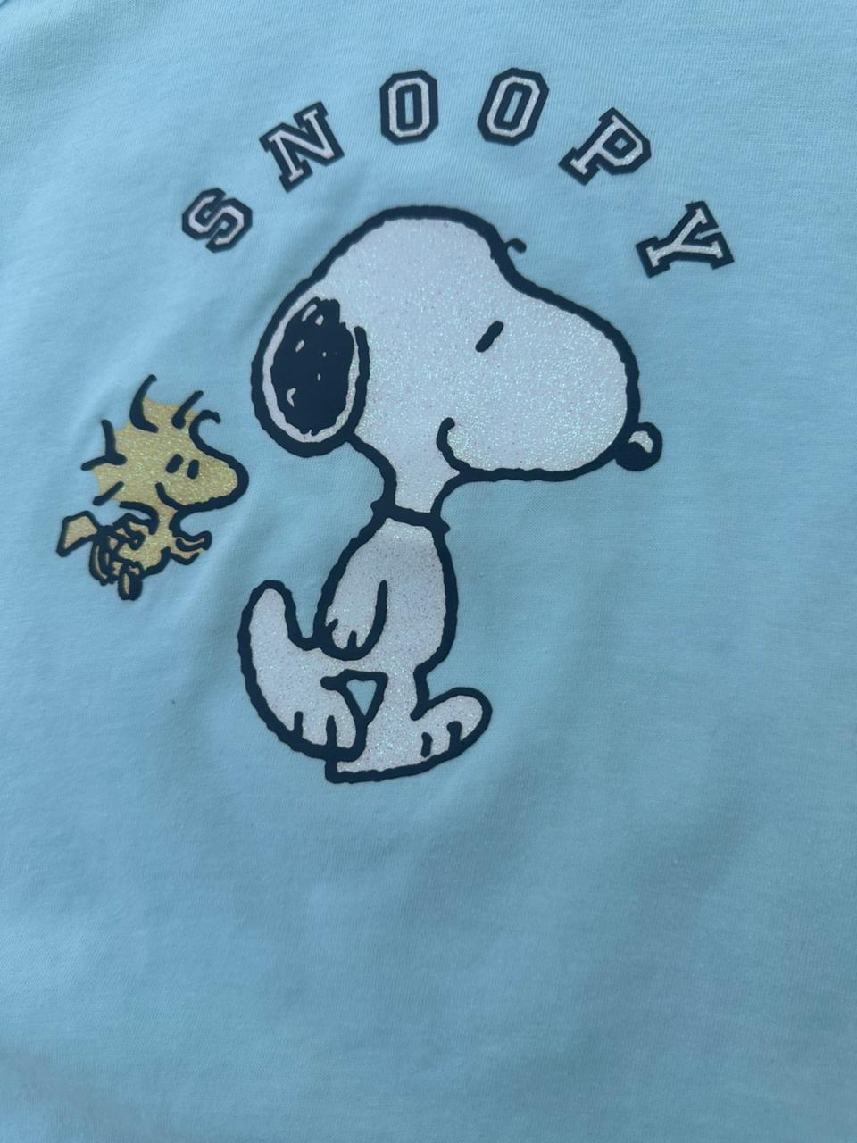 ZARA SNOOPY SHORT & SLEEVELESS SHIRT SET