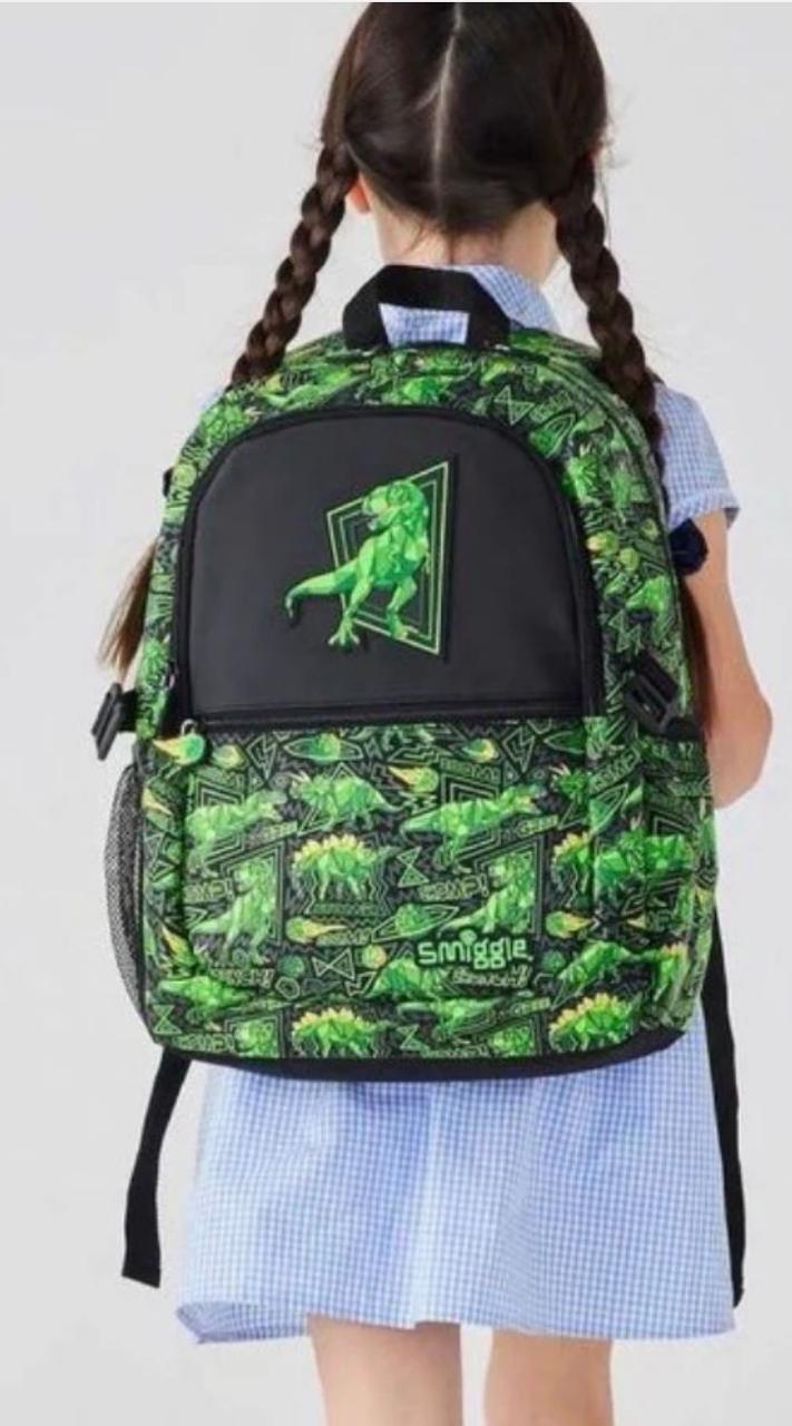 SMIGGLE WILD SIDE DINOSAUR CLASSIC BACKPACK WITH LUNCH BAG