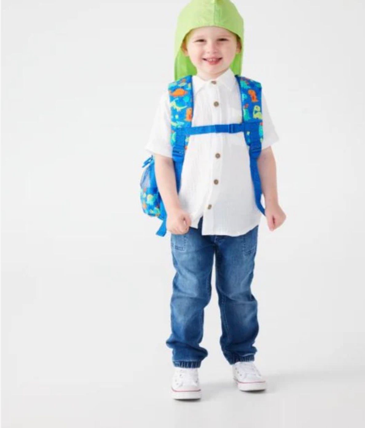 SMIGGLE DINO SCHOOL BAG WITH CAP