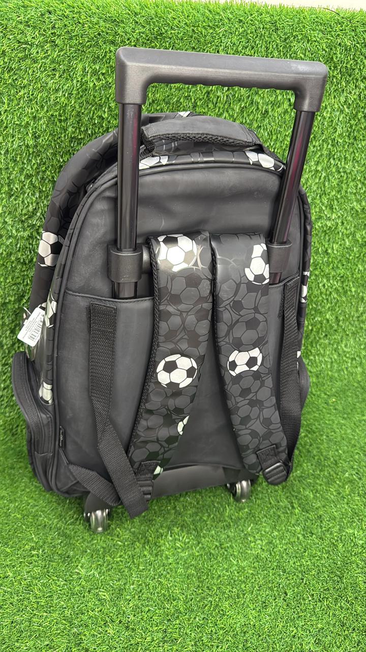 SMIGGLE STRICKER SILVER BLACK TROLLEY BACKPACK