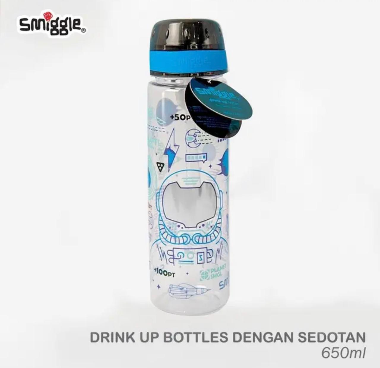 SMIGGLE SIPPER SPACE BPA FREE WATER BOTTLE 650ML