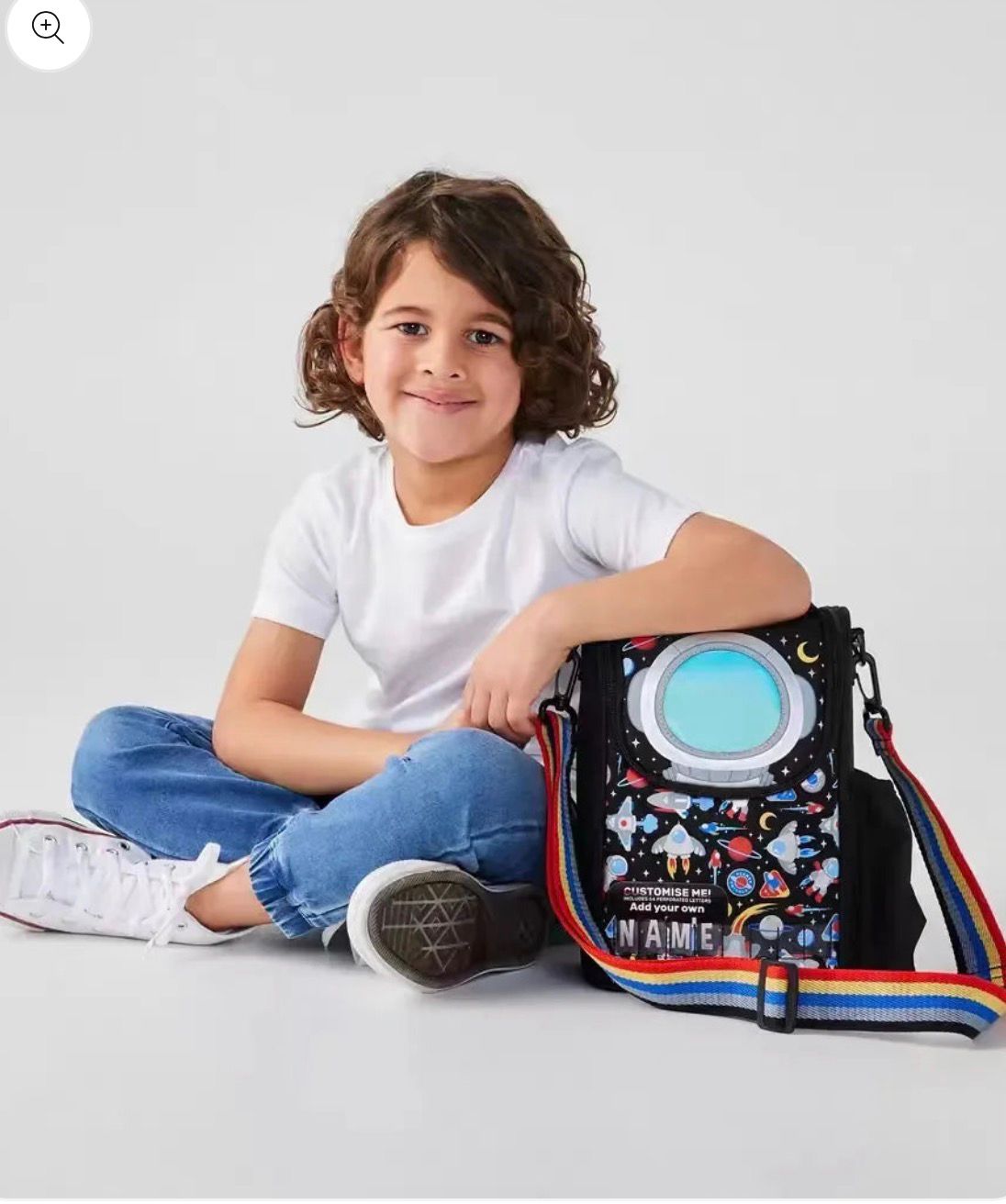 SMIGGLE SPACE HANGING 11INCH LUNCH BAG WITH STRAP