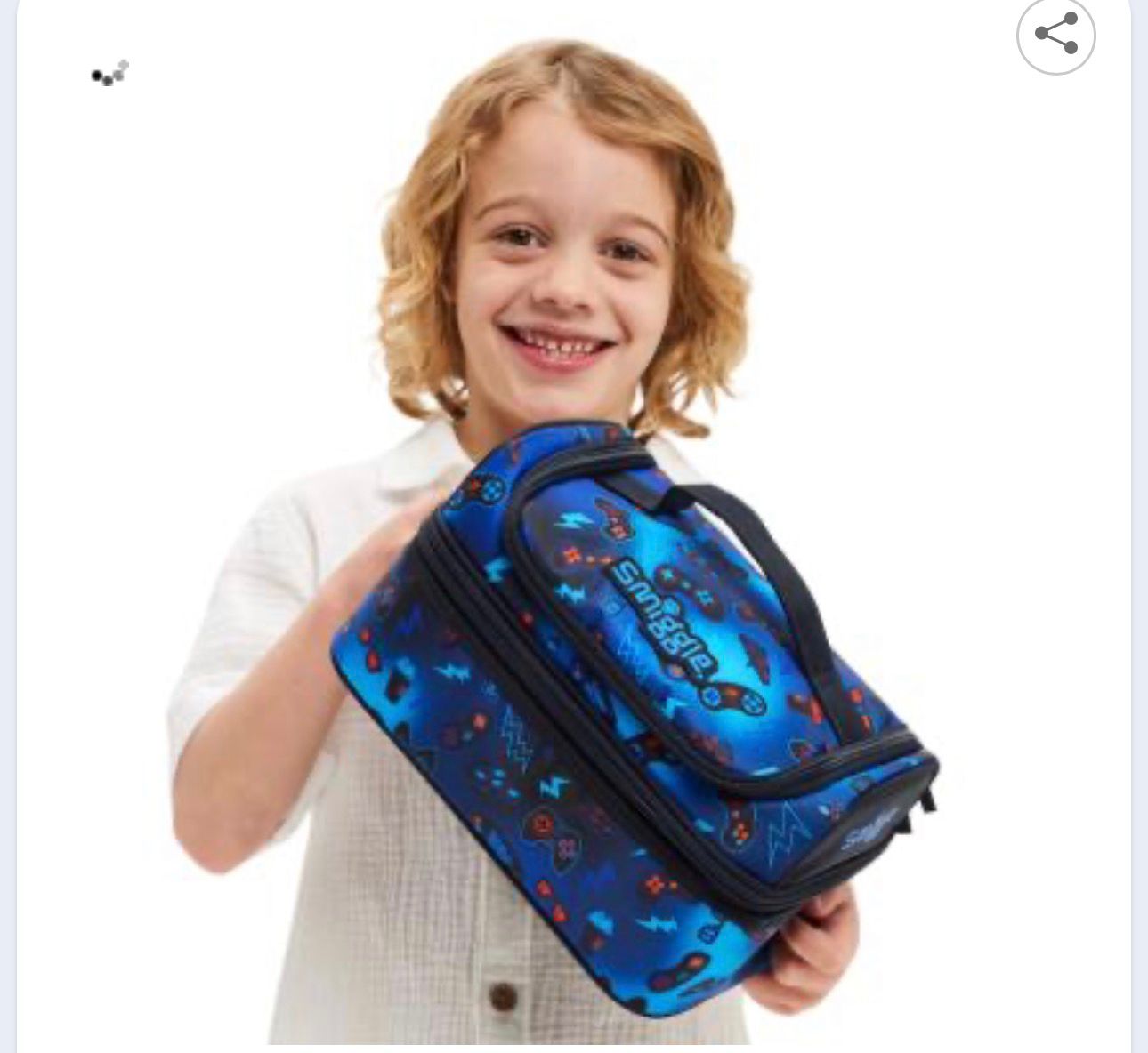 SMIGGLE WONDER WORLD DOUDLE DECKER LUNCH BAG