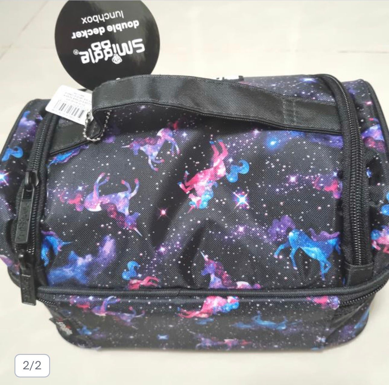 SMIGGLE WONDER WORLD UNICORN DOUBLE DECKER LUNCH BAG