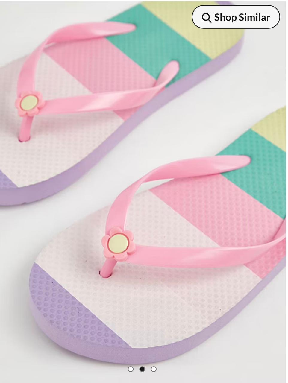 COLOURFUL STRIPED FLIP FLOPS