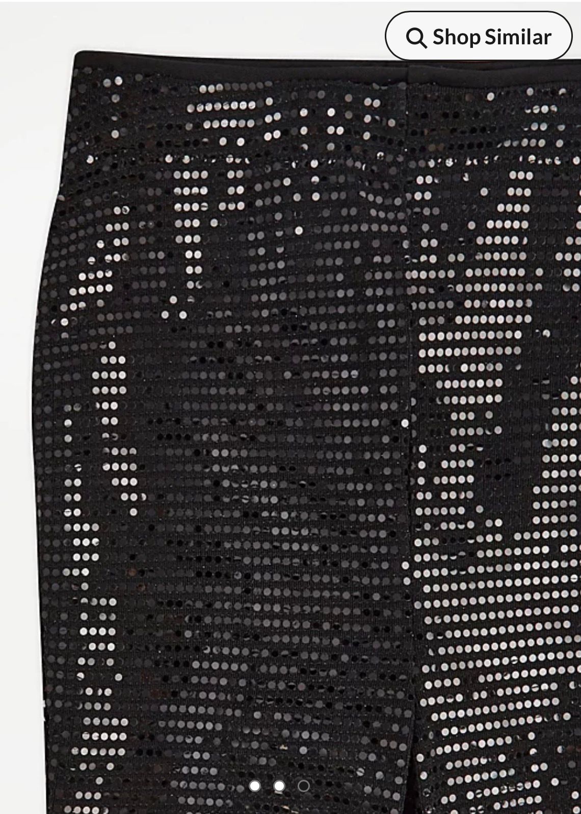 GEORGE BLACK SPARKLE KICK FLARE TROUSER