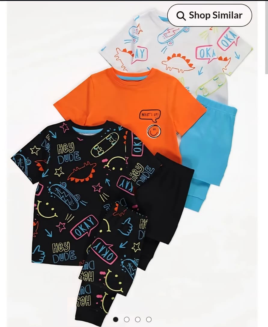 GEORGE HALF SLEEVES PJ SET PACK OF 3