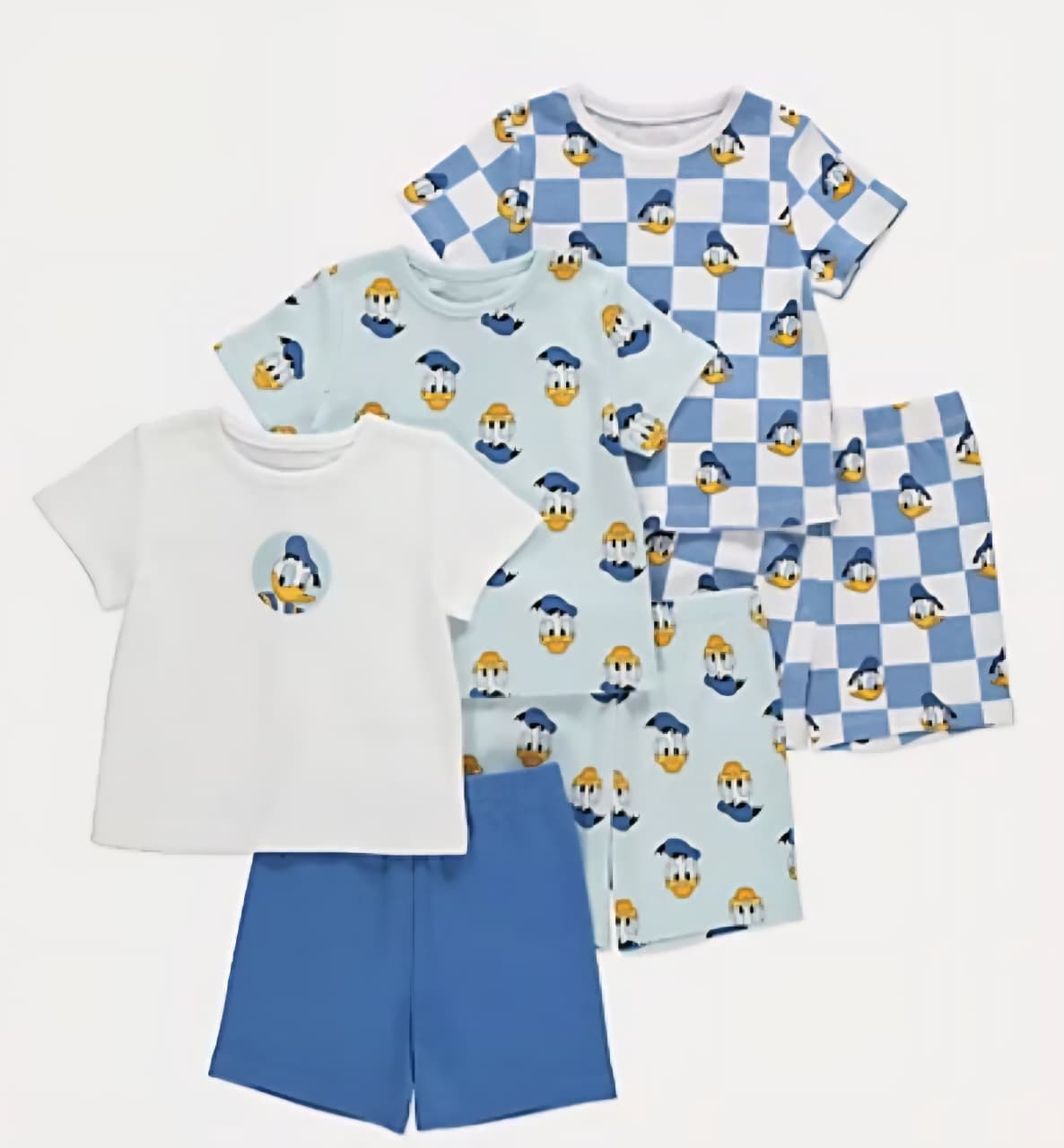 GEORGE DISNEY DONALD DUCK SHORT PJ SET PACK OF 3