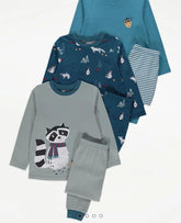 GEORGE Cotton PJ Set Pack of 3