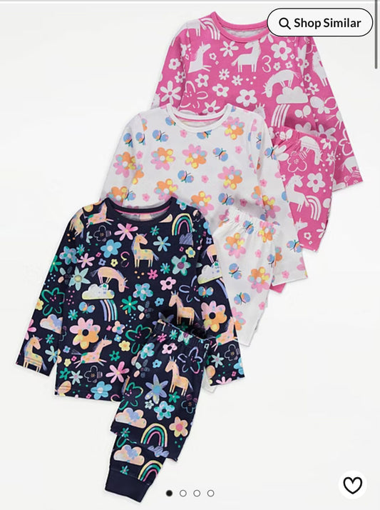 GEORGE COTTON PJ SET PACK OF 3