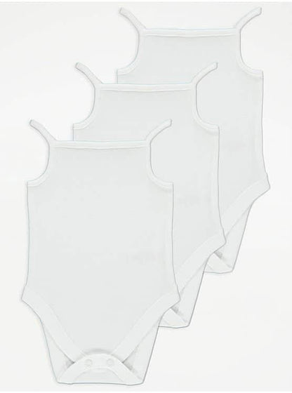 GEORGE SLEEVELESS BODYSUIT PACK OF 3