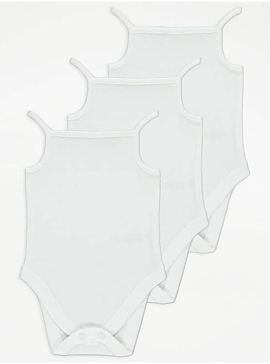 GEORGE SLEEVELESS BODYSUIT PACK OF 3