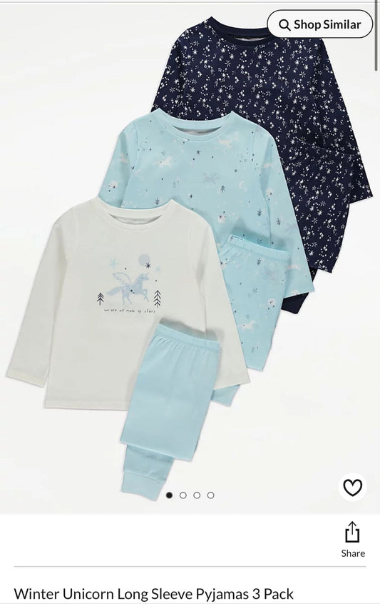 GEORGE COTTON PJ SET PACK OF 3