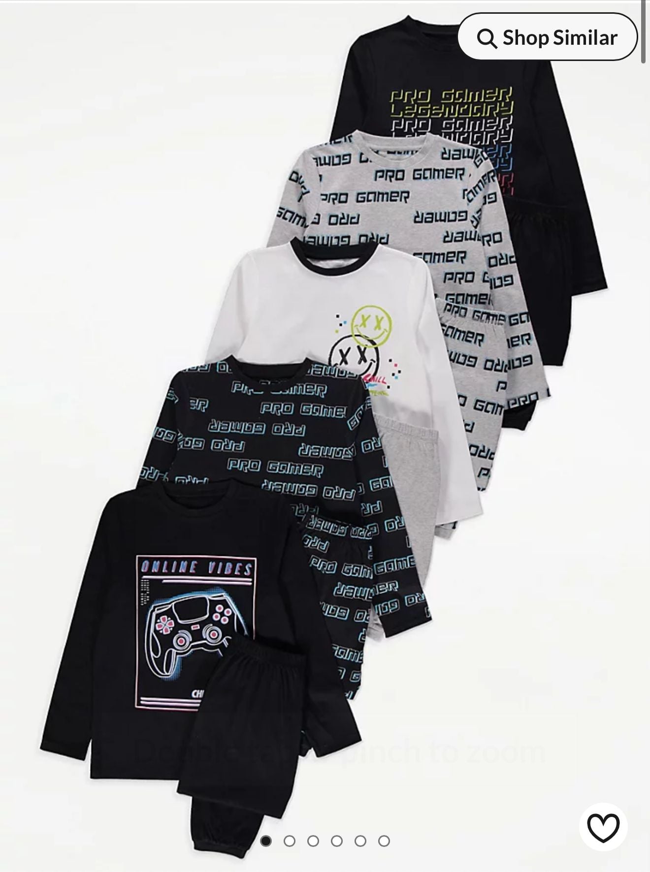 GEORGE COTTON PJ SET PACK OF 5