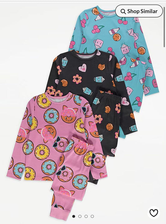 GEORGE COTTON PJ SET PACK OF 3