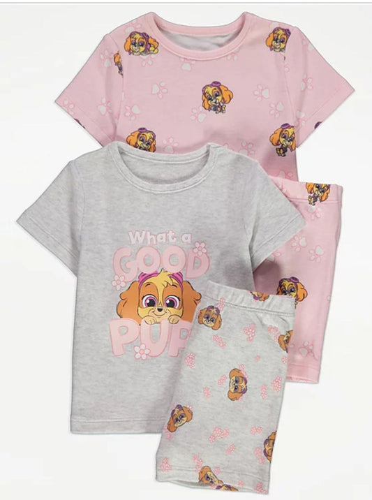 GEORGE PAW PATROL GOOD PUP SHORT PJ SET PACK OF 2
