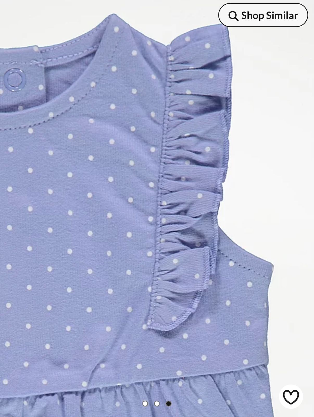 GEORGE SPOTTY FLORAL FRILL ROMPER PACK OF 3