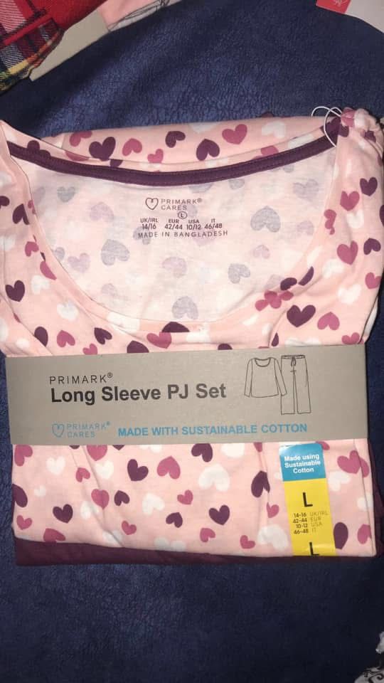 PRIMARK LONG SLEEVE PJ SET