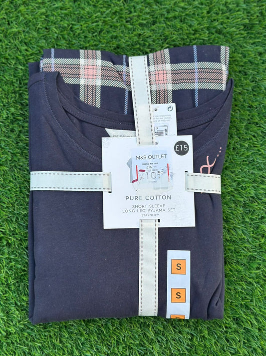 M&S LONG SLEEVES LONG LEG PJ SET
