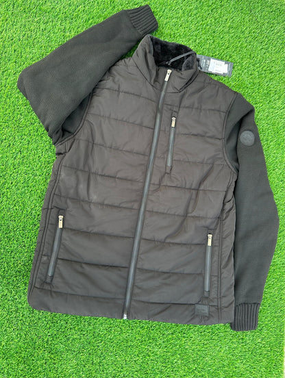 FIRETRAP SARTORI MEN BLACK PADDED PUFFER JACKER