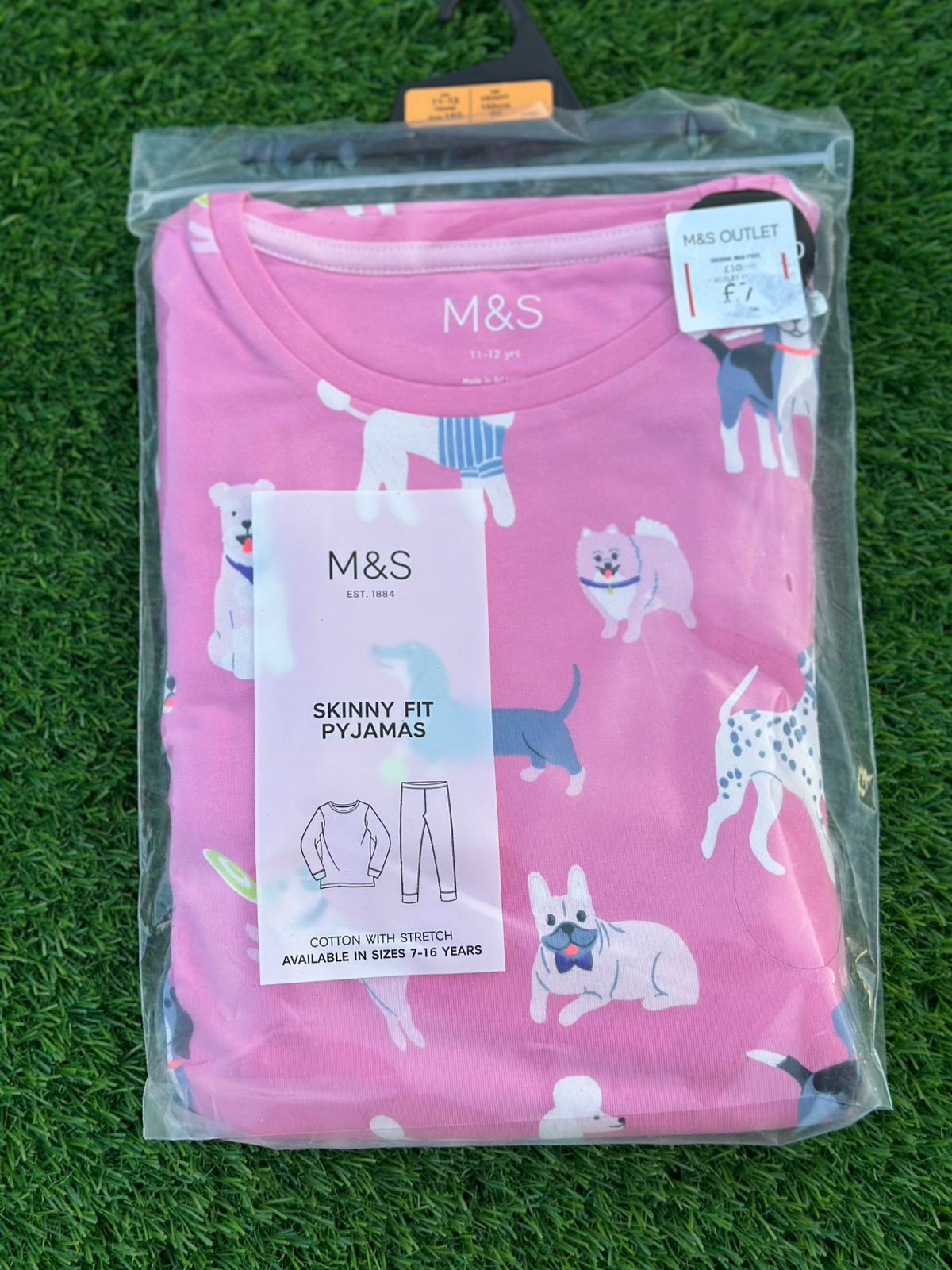 M&S SKINNY FIT FULL SLEEVES PJ SET