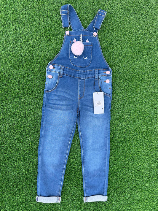 PRIMARK UNICORN BULE JEANS DUNGAREE