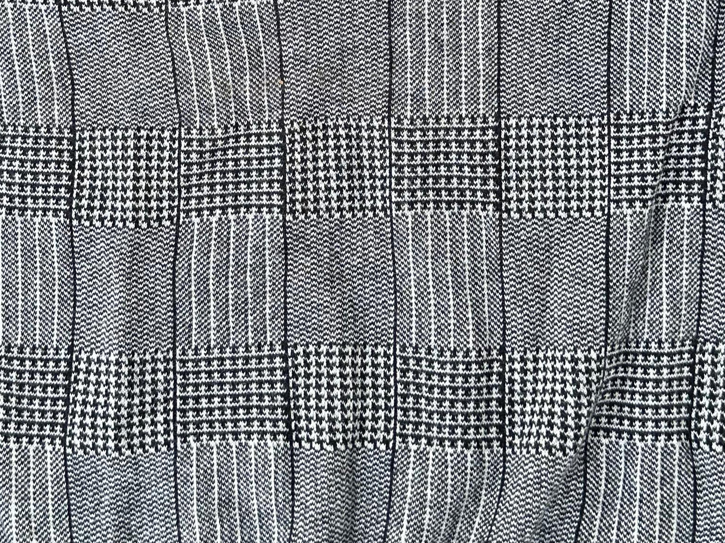 NEXT CHARCOAL GREY CHECKED ZIP NECK SHORT SLEEVE POLO SHIRT