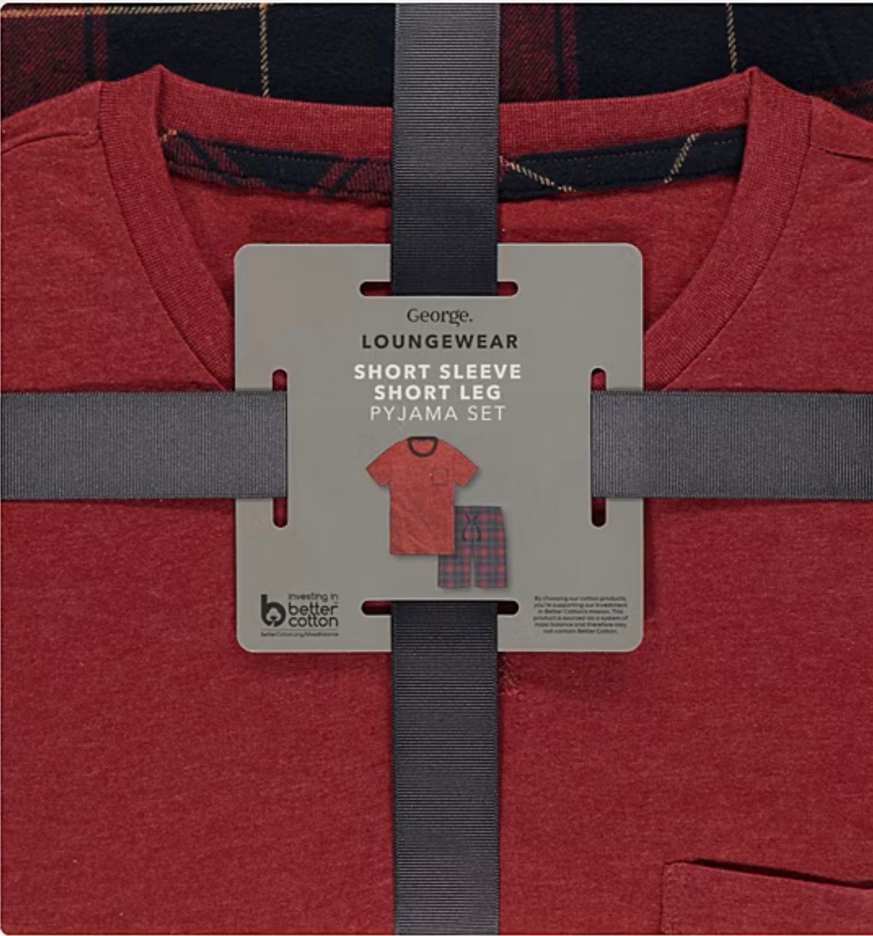 GEORGE LOUNGEWEAR SHORT SLEEVE SHORT LEG PJ SET