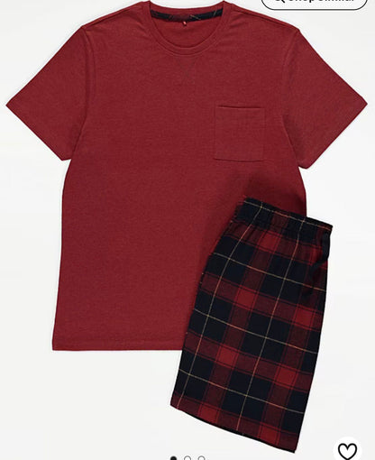 GEORGE LOUNGEWEAR SHORT SLEEVE SHORT LEG PJ SET