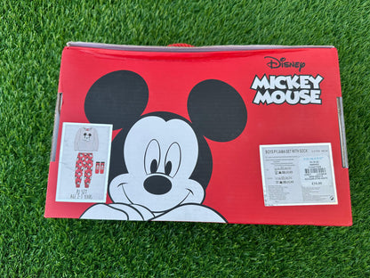 PRIMARK DISNEY MICKY MOUSE PJ SET WIT MATCHING SOCKS