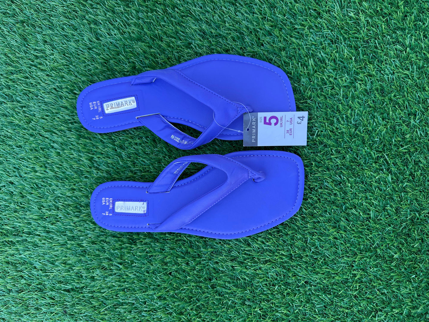 PRIMARK BLUE FLAT SLIPPERS
