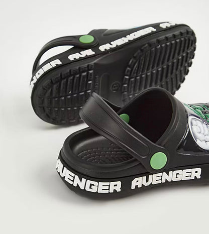 GEORGE AVENGERS BLACK CLOGS PACK OF 2