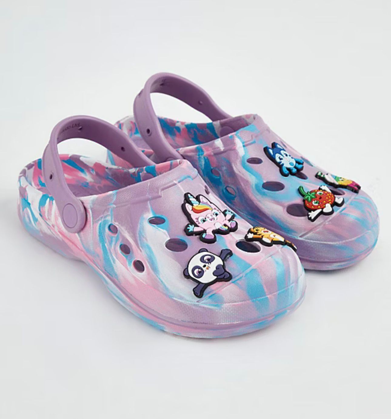 GEORGE PINATA SMASHLINGS LILAC TIE DYE CLOGS