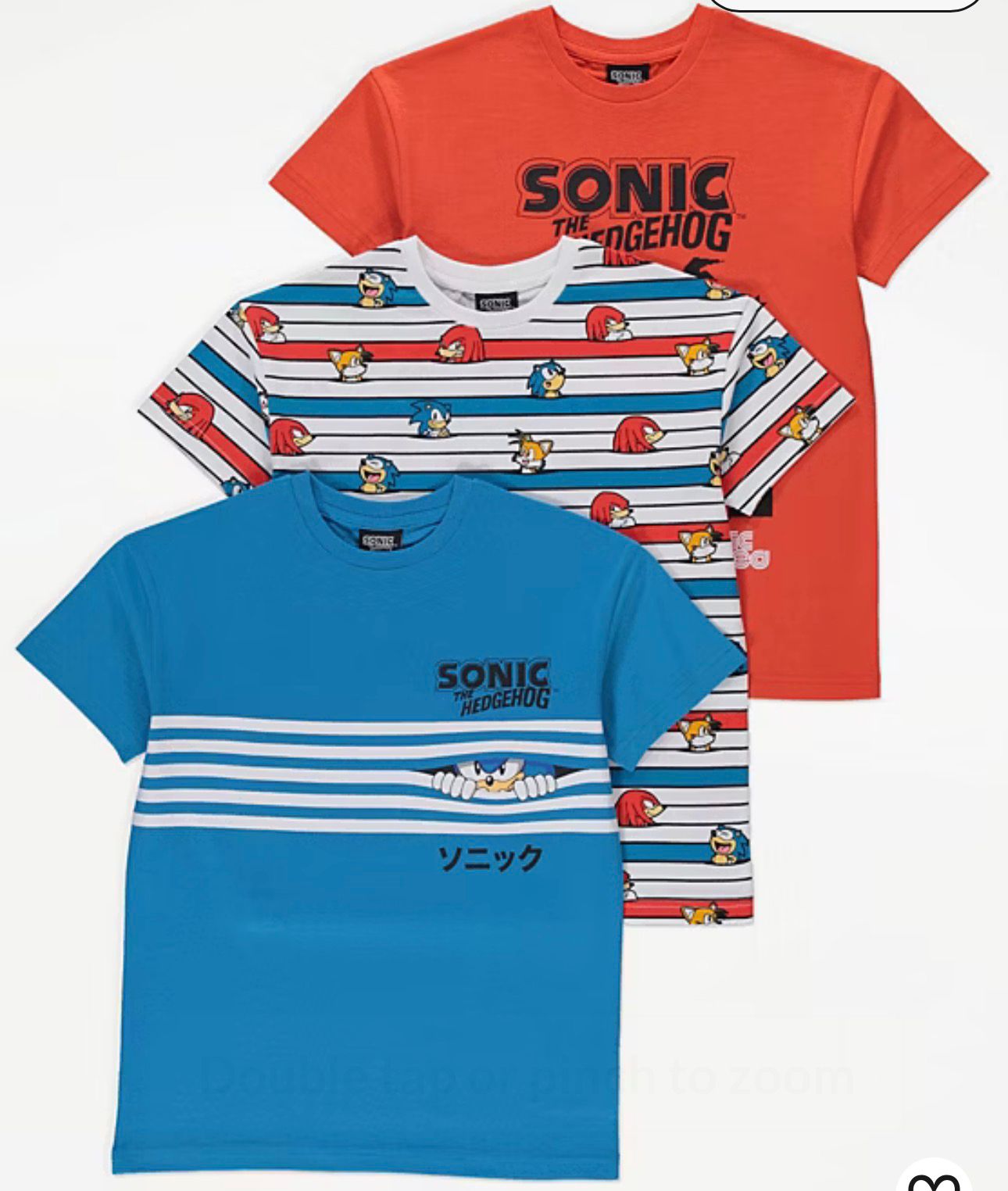 GEORGE SONIC T-SHIRTS PACK OF 3